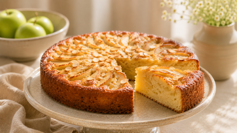 Gâteau Pommes & Amandes aux 5 Ingrédients