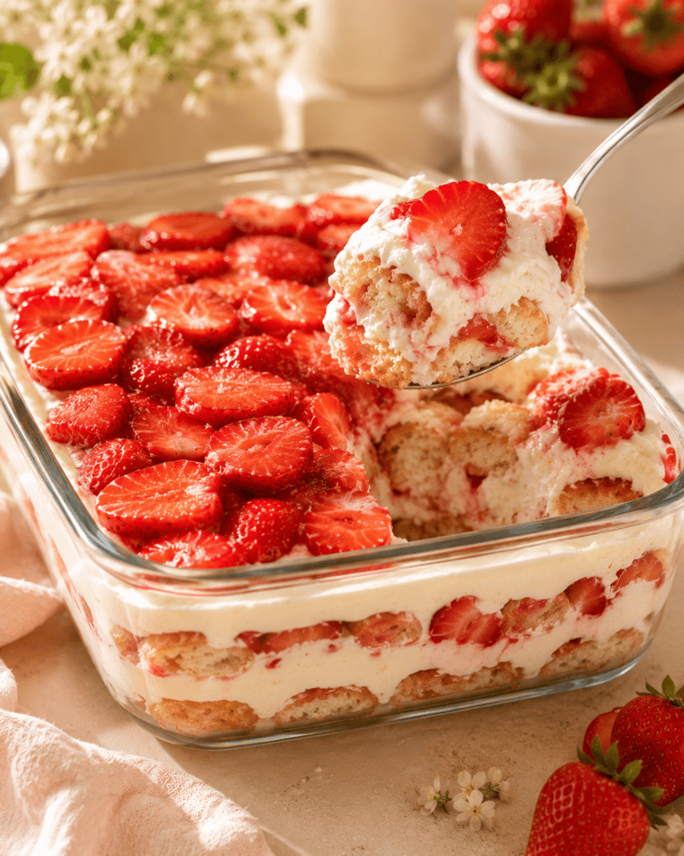 🍓 Tiramisu Fraise : le dessert frais, crémeux et irrésistible qui sent les beaux jours