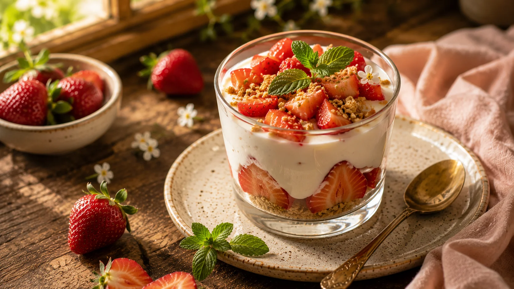 Dessert Fraise Skyr recipe