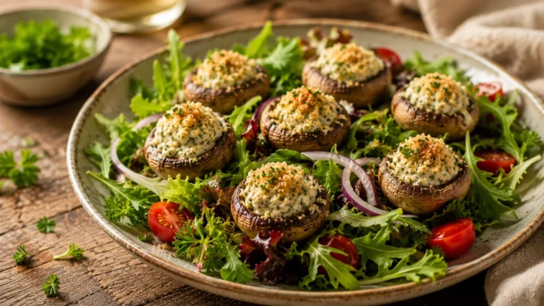 Salade Champignons farcis recipe