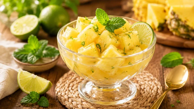 Coupe Ananas Citron Vert recipe
