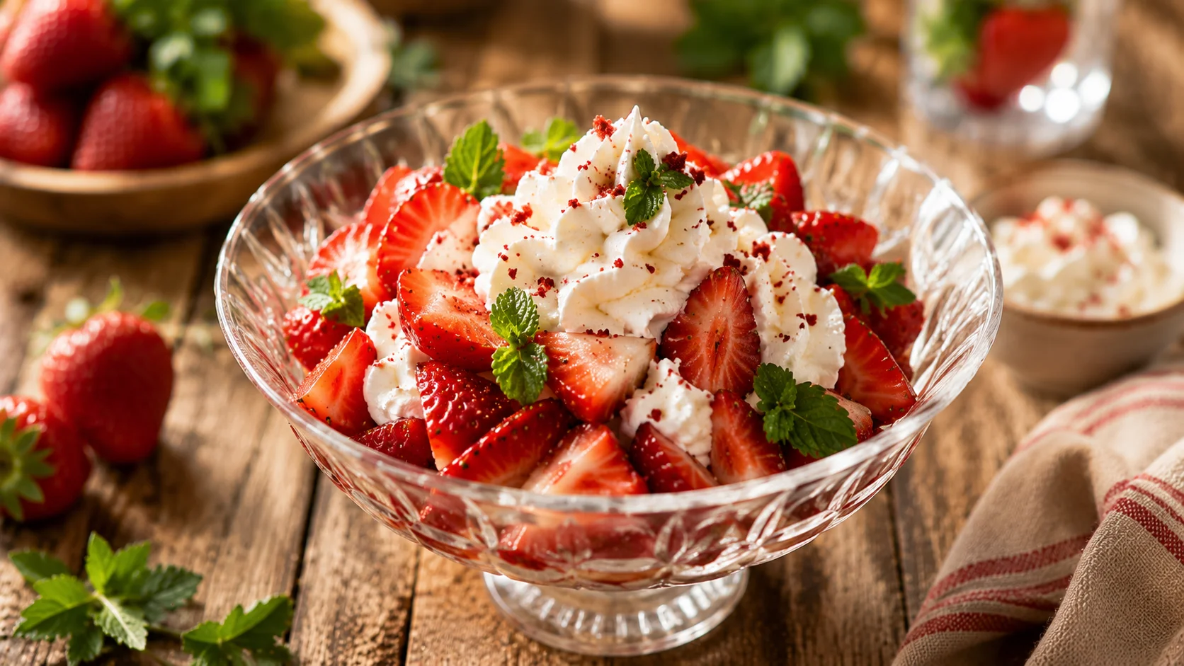 Coupe Fraises Chantilly Légère recipe
