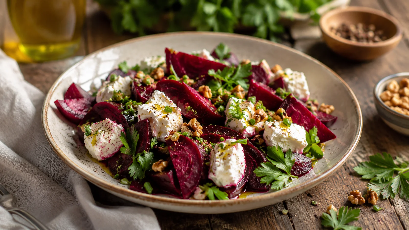 Salade Betterave Fromage Frais recipe