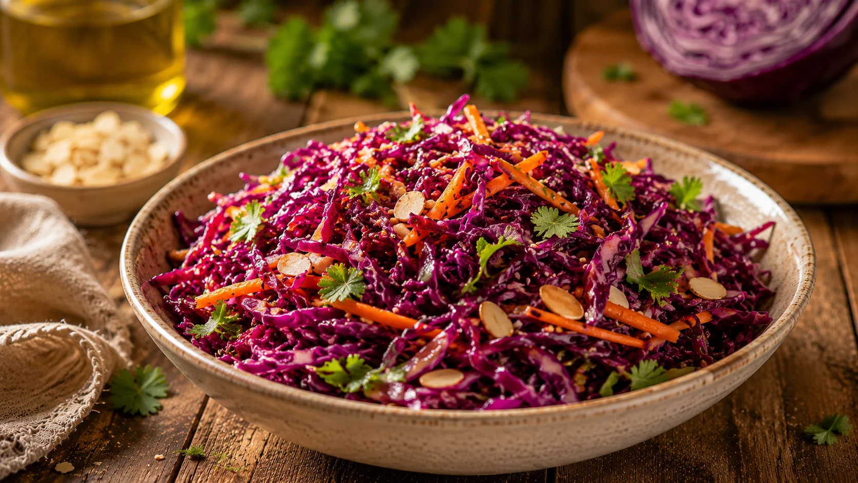 Salade Chou Rouge Croquant recipe