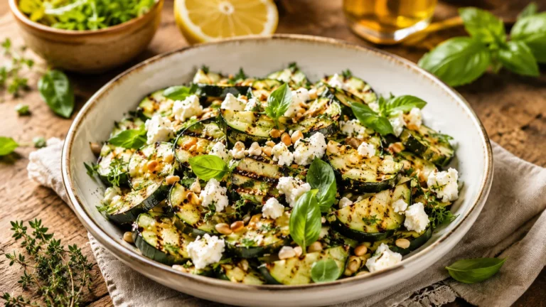 Salade Courgettes Grillées Feta recipe