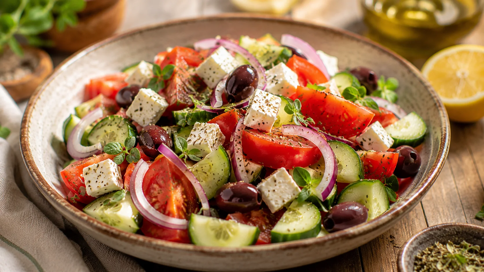 Salade Grecque Fraîcheur recipe
