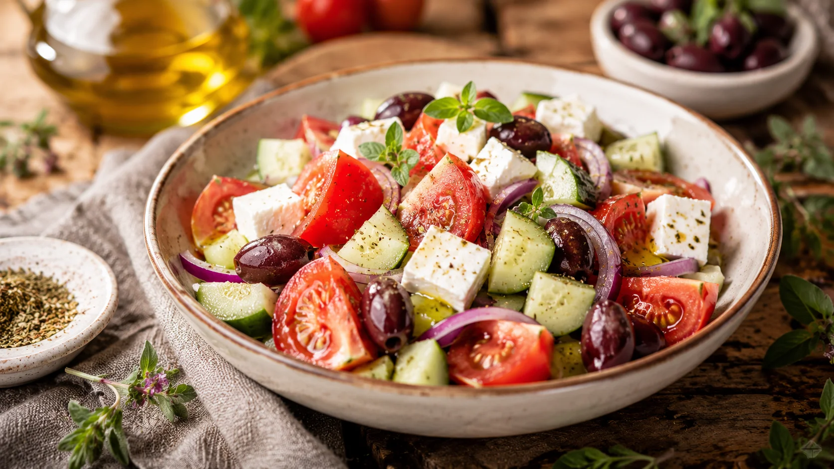 Salade Grecque Fraîcheur recipe