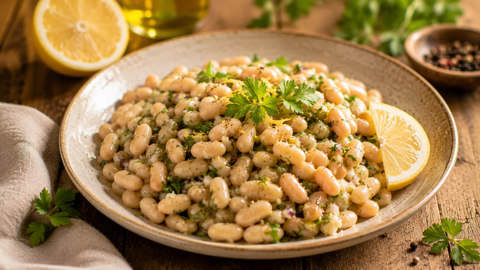 Salade Haricots Blancs Citron recipe