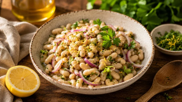 Salade Haricots Blancs Citron recipe