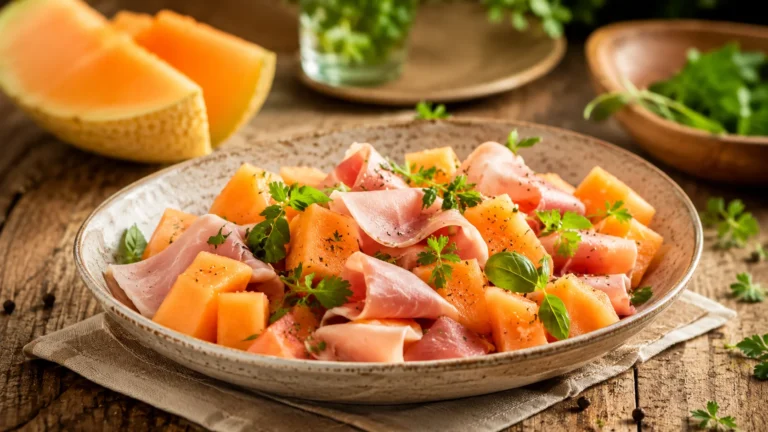 Salade Melon Jambon de Dinde recipe