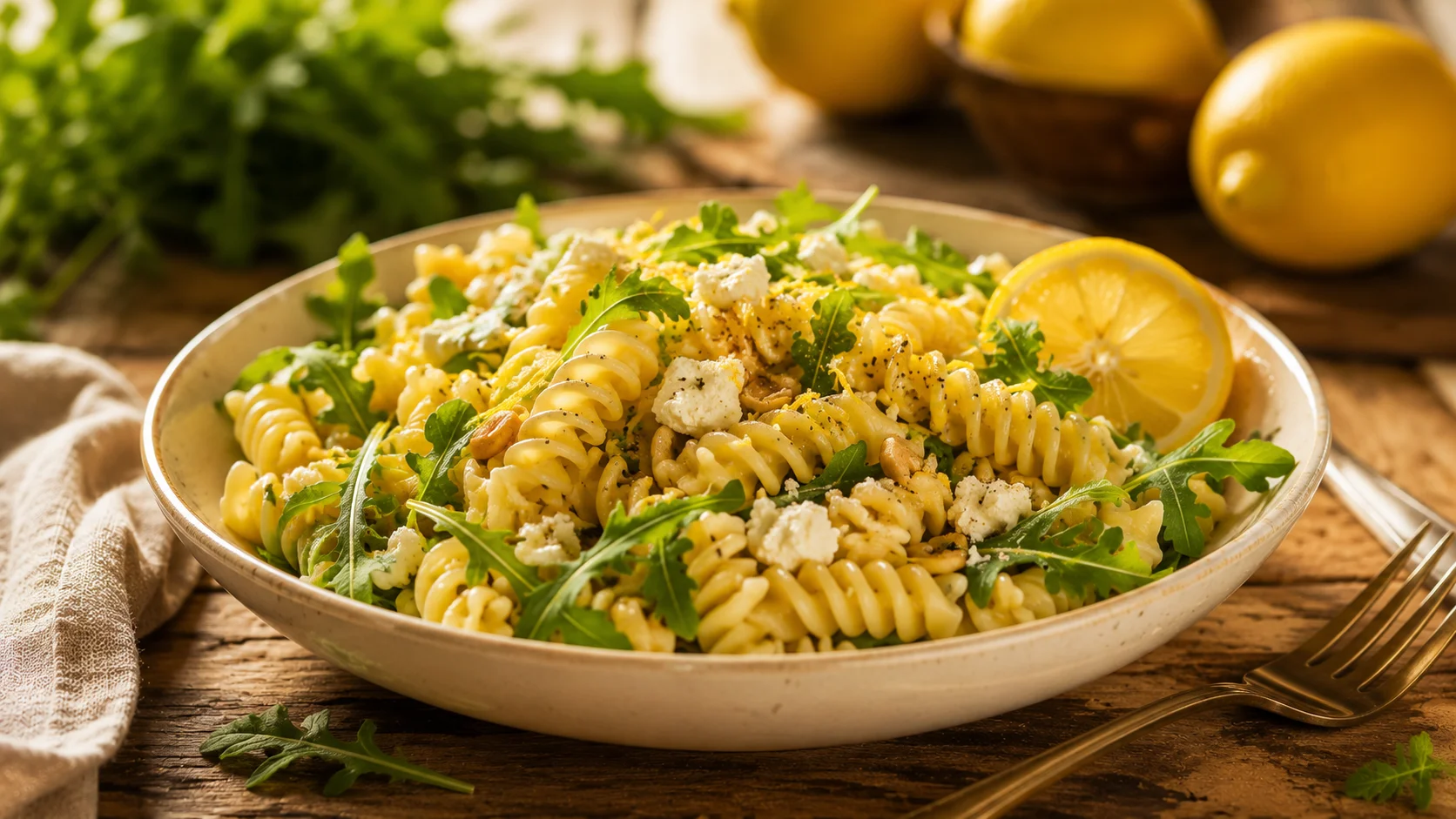 Salade Pâtes Citron recipe