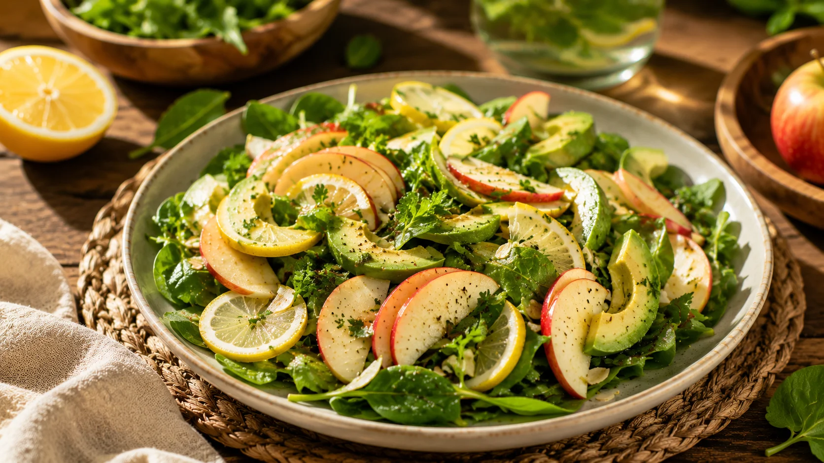 Salade Pommes Avocat Citron recipe