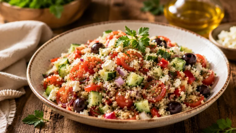 Salade Quinoa Méditerranéenne recipe