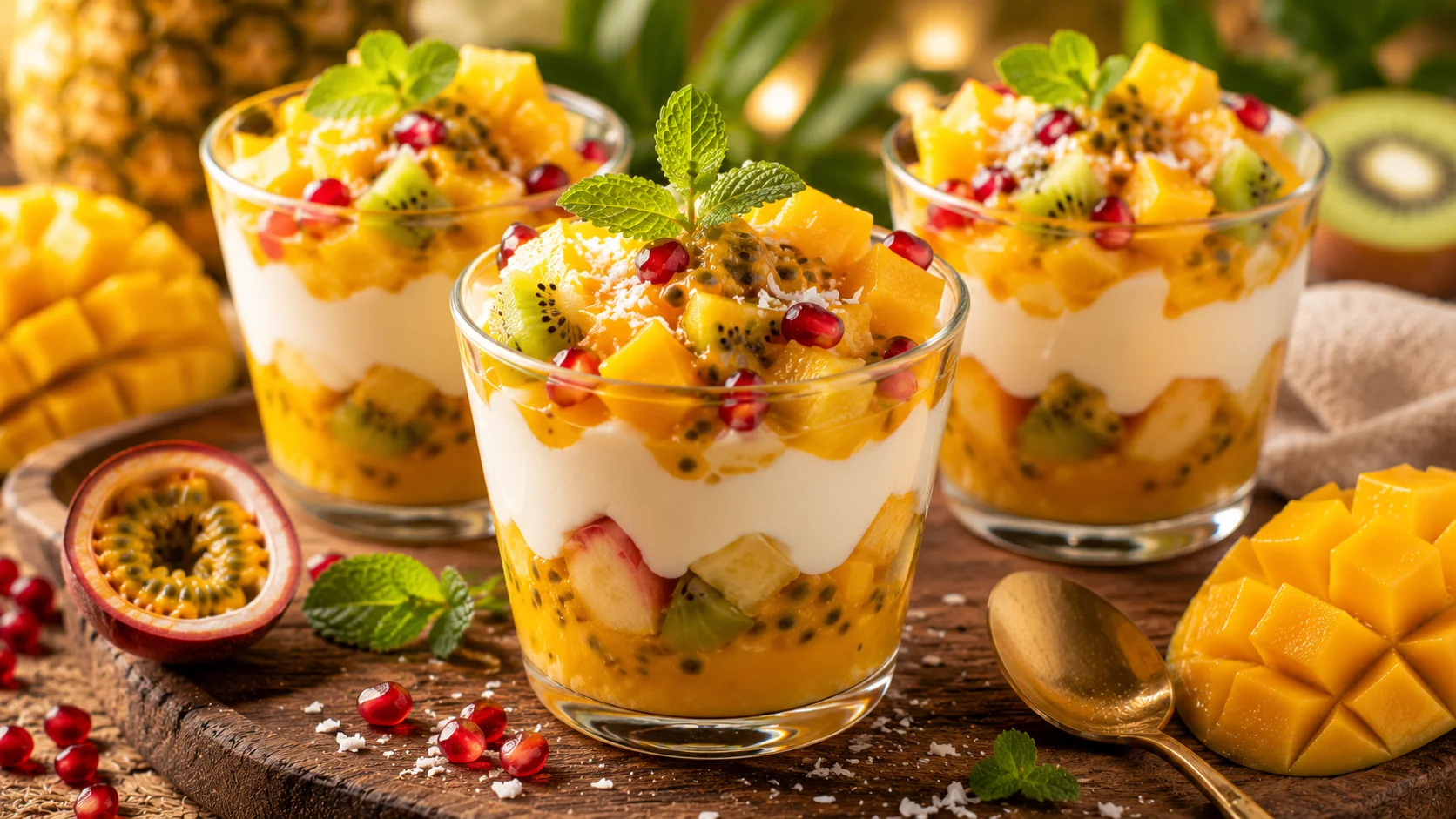 Verrines Fruits Exotiques recipe