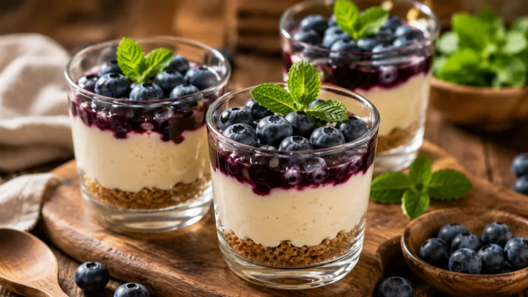 Verrines Myrtilles Vanille recipe
