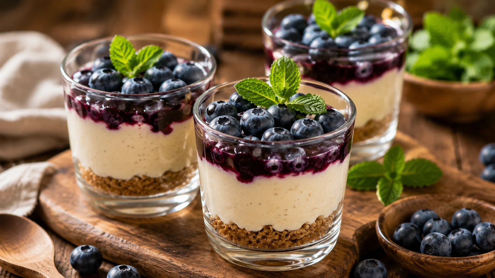 Verrines Myrtilles Vanille recipe